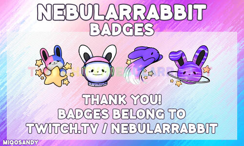 Belongs to NebularRabbit - Channel Badges (Has several color variations)